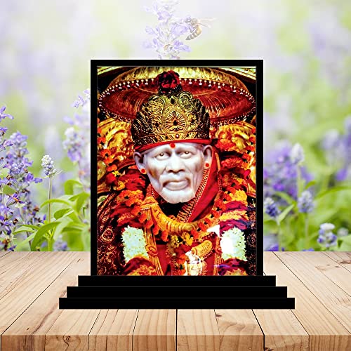 Image 3 of Lord Saibaba Wooden Idols Handcrafted Murti Decorative Showpiece for Living Rooms Traditional Statue for Gifting Relegious Figurine