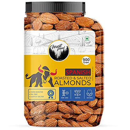 Image 1 of Default Title for the product Forest Found Roasted And Lightly Salted Spanish Almonds, Badam Giri (900 Gram)