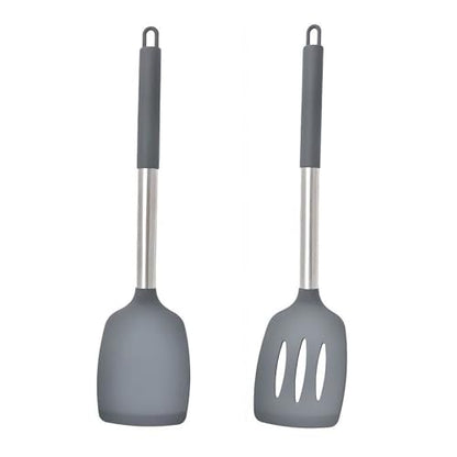 Image 1 of GREY for the product Carrot Silicone Spatula Turner Set