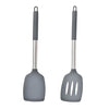 Image 1 of GREY for the product Carrot Silicone Spatula Turner Set