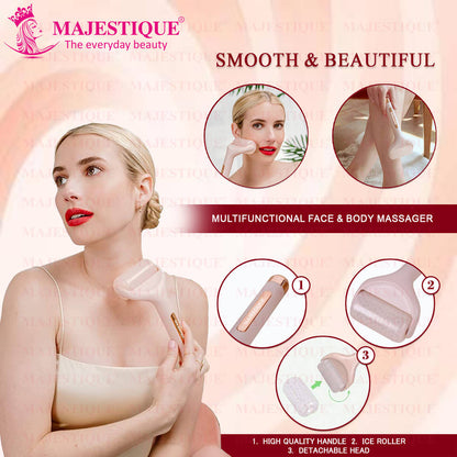 Image 2 of Majestique Ice Roller Massager For Face And Neck Skin Care