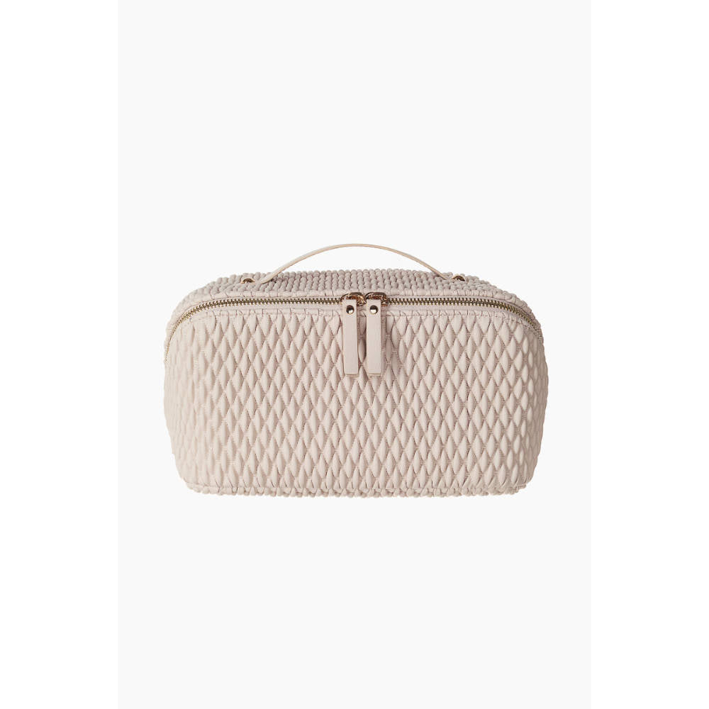 Image 1 of 1 pc for the product H&M Quilted Boxy Wash Bag - Beige