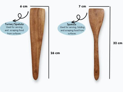 Image 4 of Vesta Homes Neem Wood Spoon Set of 6