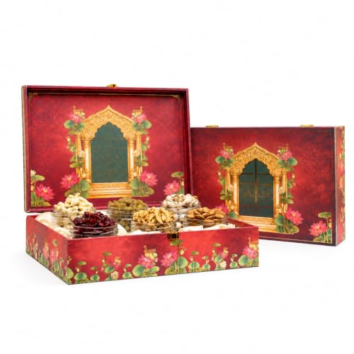 Image 4 of Brown tree Dry Fruit Gift Hamper Lotus 6p 600g