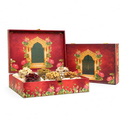 Image 4 of Brown tree Dry Fruit Gift Hamper Lotus 6p 600g