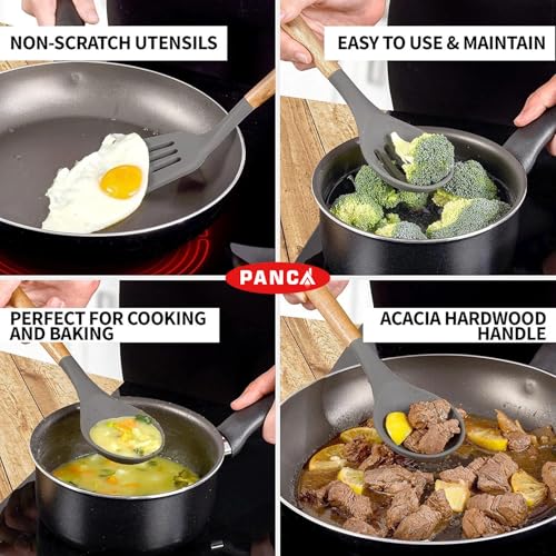 Image 5 of PANCA Non-Stick Silicone Spatula & Spoon Set (5 Pcs)