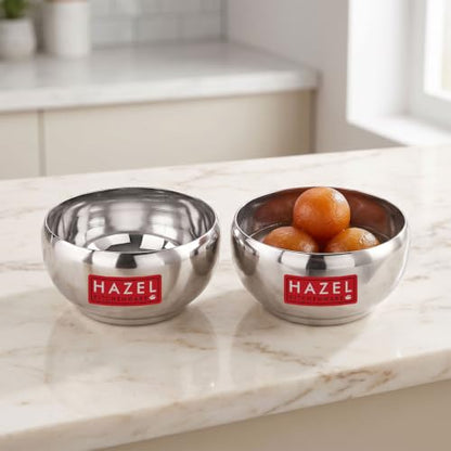 Image 1 of Stainless Steel / Set of 2 - 300 ml each for the product HAZEL Serving Bowl Set