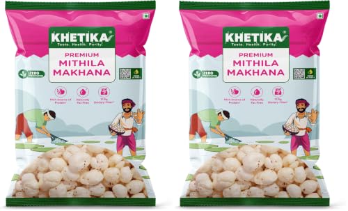 Image 7 of 250 g (Pack of 2) for the product Khetika Premium Mithila Makhana