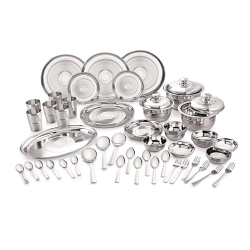 Image 1 of 61 for the product neelam Stainless Steel Dinner Set