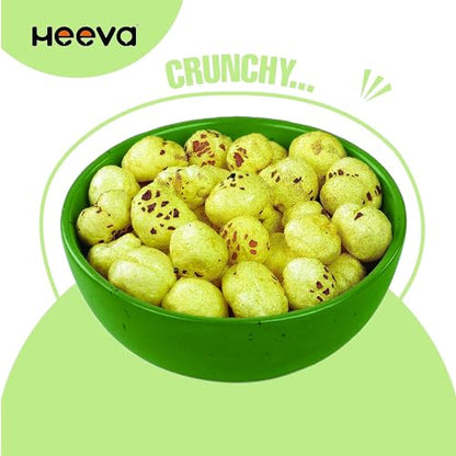 Image 4 of Heeva Roasted Makhana Foxnut Pudina Flavour 100g Pack of 3