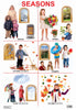 Image 1 of Default Title for the product Dreamland Publications Educational Chart for Kids - Seasons Chart