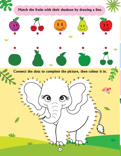 Image 7 of Dreamland Publications Brain Train Activity Book for Kids Age 3+ - With Colouring Pages, Mazes, Puzzles and Word searches Activities