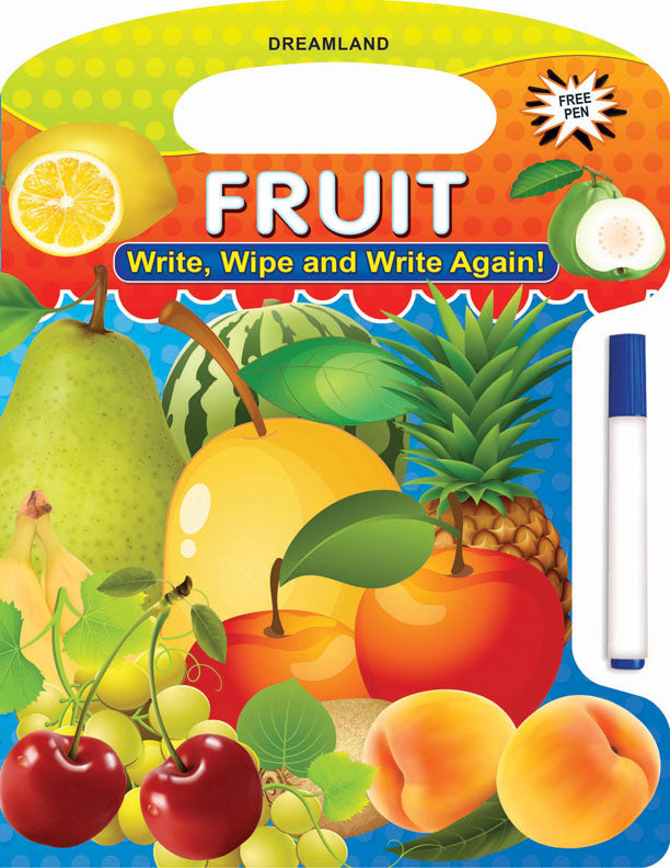 Image 1 of Paperback for the product Dreamland Write and Wipe Book - Fruit