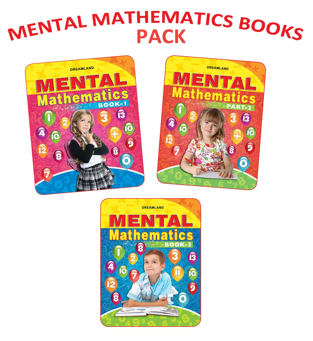 Image 1 of Paperback for the product Dreamland Mental Mathematics (Set -2 ,Book 1,2,3)