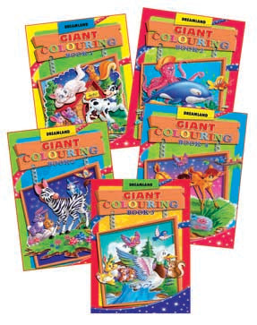 Image 1 of Paperback for the product Dreamland Giant Colouring Books - (5 Titles)