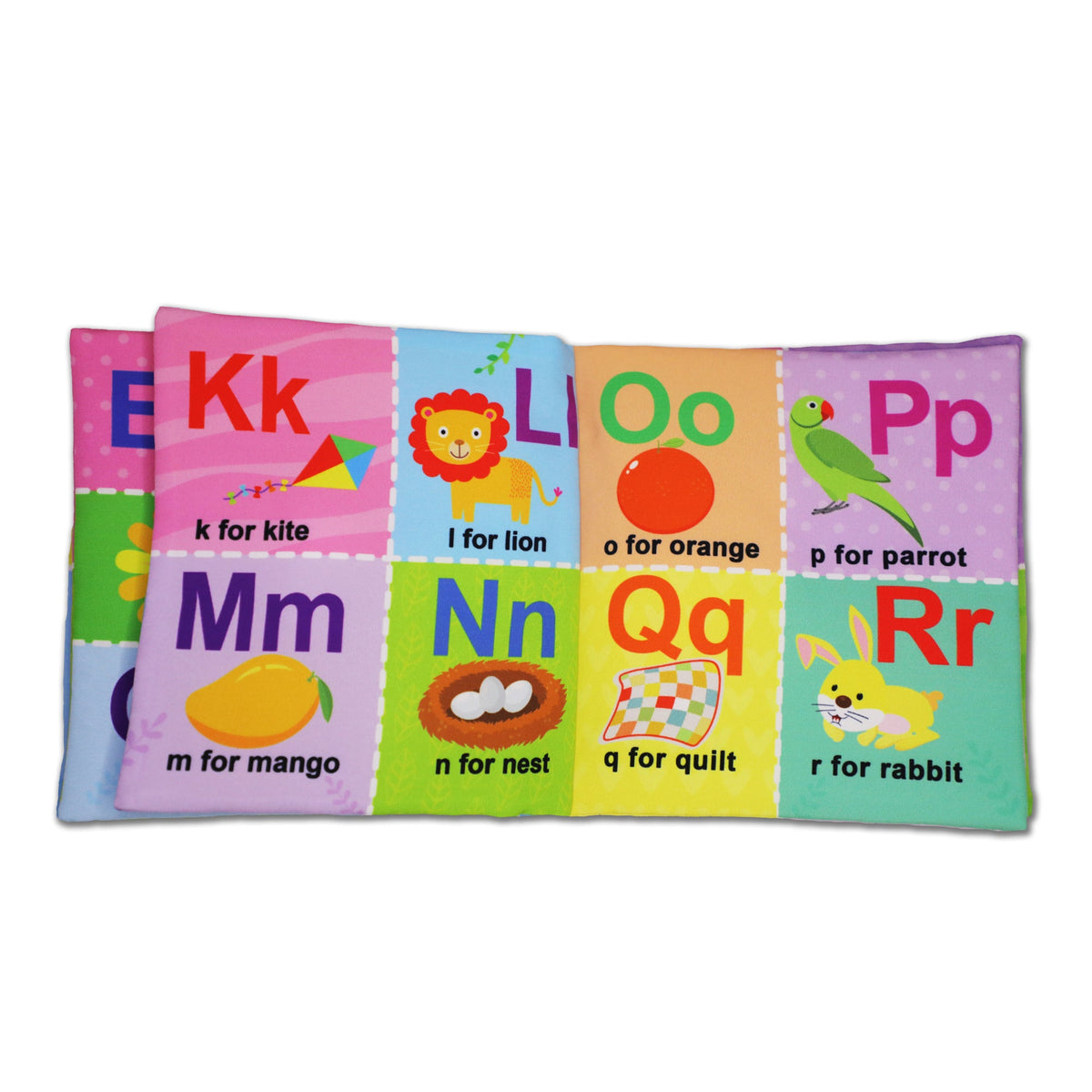 Image 6 of Dreamland Publications Baby My First Cloth Book ABC with Squeaker and Crinkle Paper, Non-Toxic Early Educational Toy for Toddler, Infants