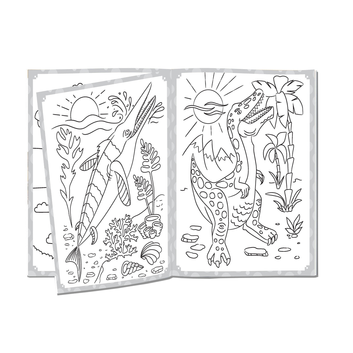 Image 4 of Dreamland Publications My Ultimate Dinosaurs Colouring Fun Book with Free Crayons : Children's Colouring Book