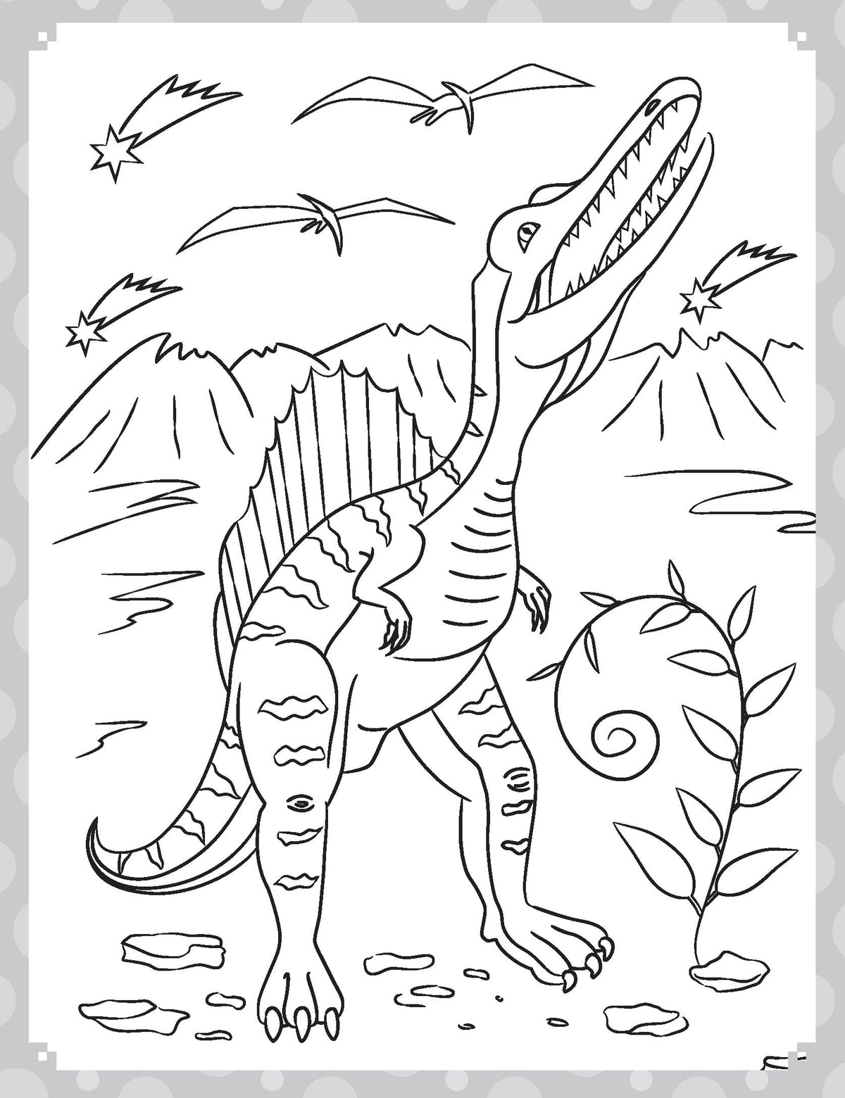 Image 8 of Dreamland Publications My Ultimate Dinosaurs Colouring Fun Book with Free Crayons : Children's Colouring Book
