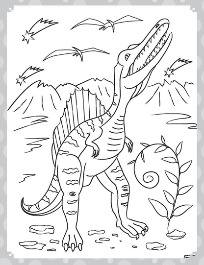 Image 8 of Dreamland Publications My Ultimate Dinosaurs Colouring Fun Book with Free Crayons : Children's Colouring Book