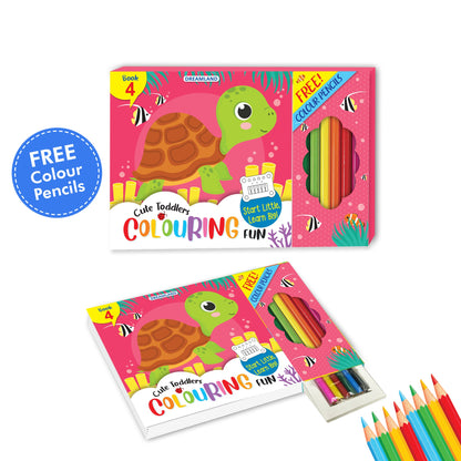 Image 2 of Dreamland Publications Cute Toddlers Colouring Fun Book 4 for Kids