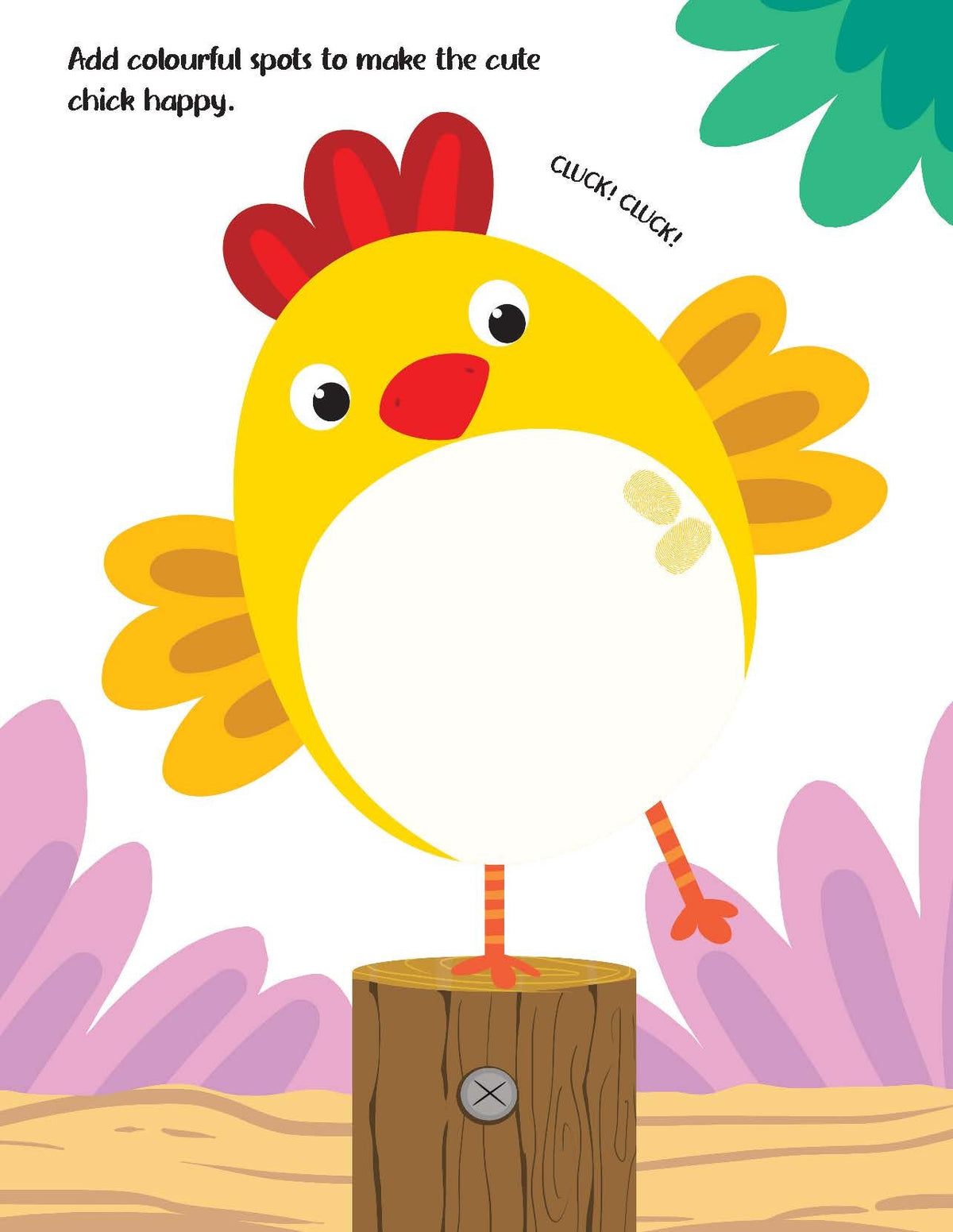 Image 5 of Dreamland Publications Fingerprint Art Activity Book for Children - Farm with Thumbprint Gadget
