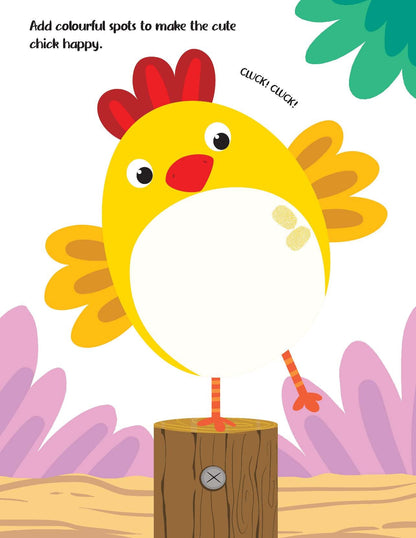 Image 5 of Dreamland Publications Fingerprint Art Activity Book for Children - Farm with Thumbprint Gadget