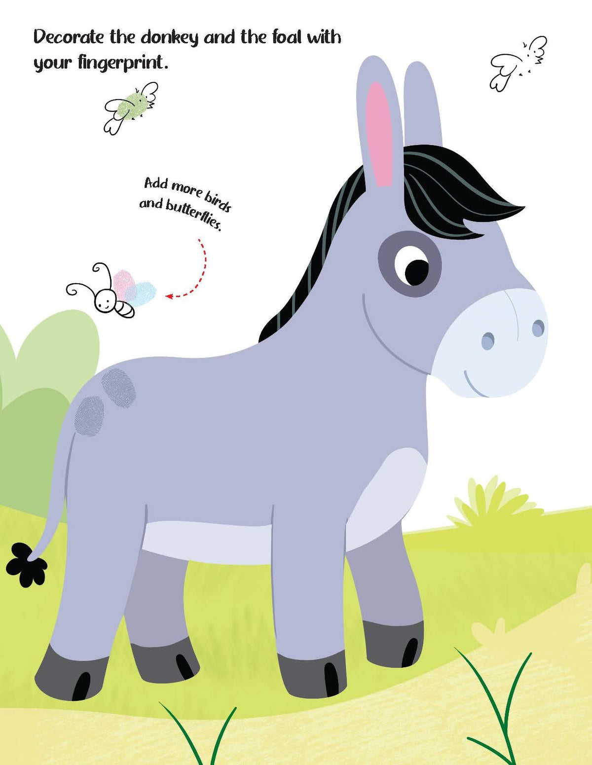 Image 6 of Dreamland Publications Fingerprint Art Activity Book for Children - Farm with Thumbprint Gadget