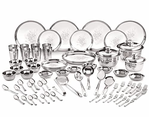 Image 1 of 101 Pcs for the product neelam Stainless Steel Dinner Set