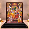 Image 1 of Default Title for the product Ram Darbar Wooden Idol for Pooja Room 4x5 Inch HD Printed Auspicious Blessing Decor