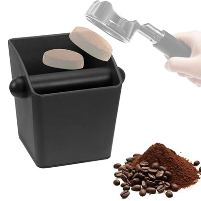 Image 1 of Default Title for the product Supvox Knock Box Coffee Grounds Bin with Cross Bar, Reusable Container