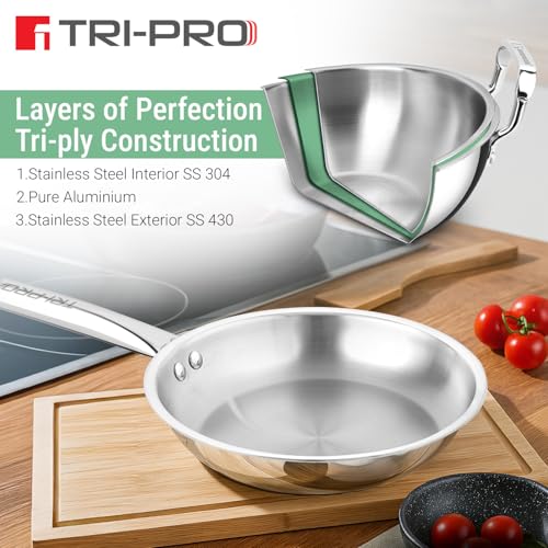 Image 6 of BERGNER TriPro Triply Stainless Steel Frypan/Skillet