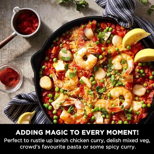 Image 6 of Meyer Pre-Seasoned Cast Iron 3 Piece Cookware Set - 26cm Frypan + 26cm Kadai with Interchangeable Lid
