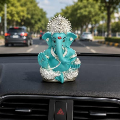 Image 25 of Silver Fountain blue for the product Gold Art India Ganesha Idol