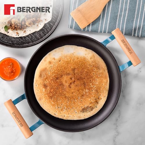 Image 4 of BERGNER Excalibur Lightweight Cast Iron Dosa Tawa 30cm