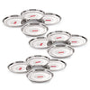 Image 1 of Default Title for the product HAZEL Stainless Steel Plate Set for Dinner Lunch, Set of 12, 28.5 cm, Medium