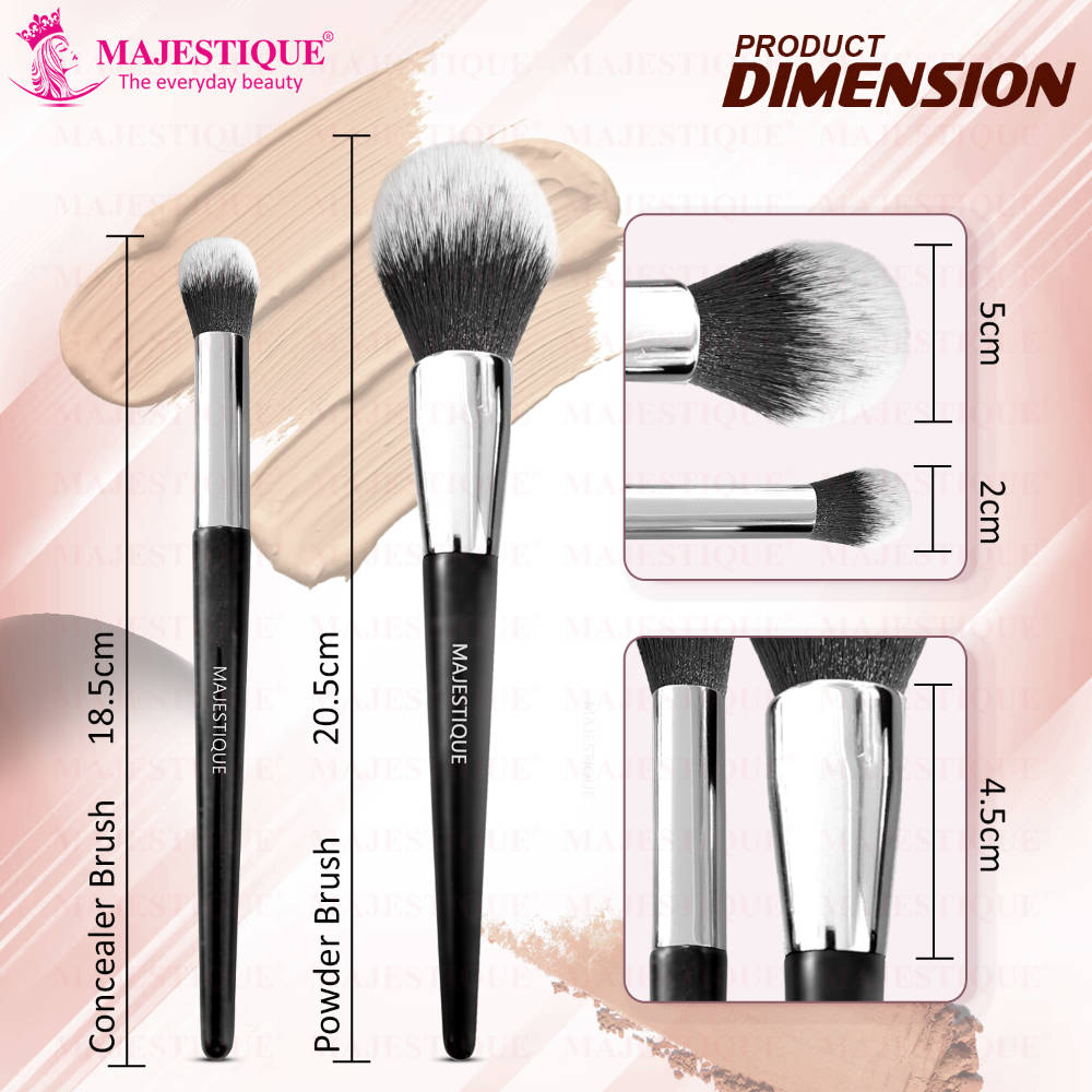 Image 3 of Majestique Powder And Concealer Brush Set