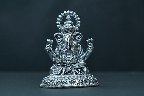 Image 2 of Dista Silvers Antique Ganesh Sitting 62g