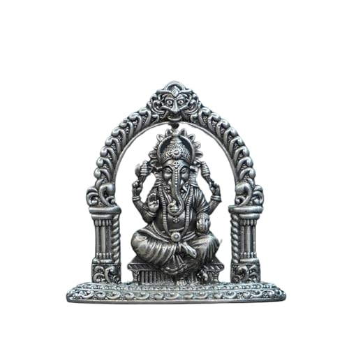 Image 1 of Default Title for the product Dista Silvers Antique Ganesh Idol with Frame 23.18G