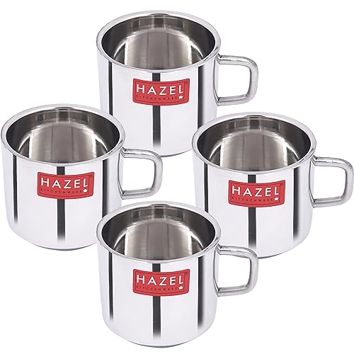 Image 10 of 100 ML / Silver / Set of 4 for the product HAZEL Stainless Steel Coffee Cup
