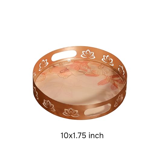 Image 4 of ALCU Serving Tray with Lotus Design