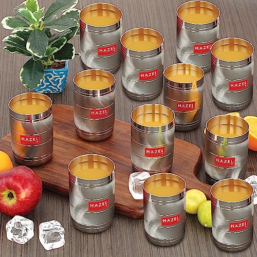 Image 2 of HAZEL Drinking Glasses Set of 12 350 ML