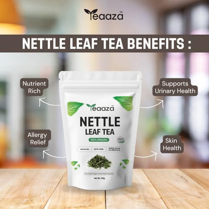 Image 6 of Teaaza Organic Nettle Leaf Tea - 100 Grams, 50+ Cups