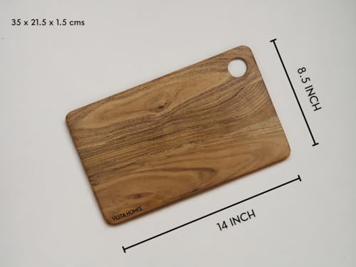 Image 3 of Vesta Homes Wooden Chopping Board 35x21.5x1.5 cms