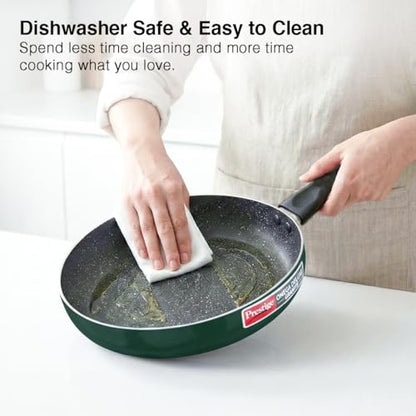Image 7 of Prestige Omega Granite Non-Stick 3 Pc Cookware Set with Glass Lid