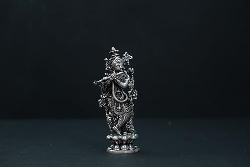 Image 2 of Dista Silvers Antique Krishna Standing 33.02G