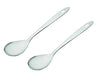 Image 1 of Default Title for the product SIGNORA WARE Kitchen Tools Stainless Steel Heavy Gauge Prima Solid Oval Spoon No.2 Set of 2 (Size 21.7 cm)