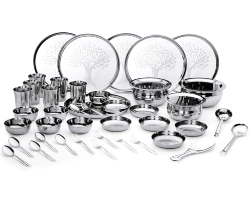Image 1 of Default Title for the product LiMETRO STEEL Stainless Steel Dinner Set for 6 Persons