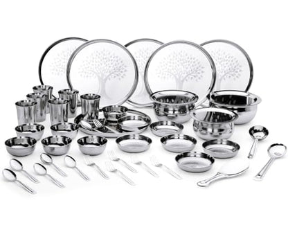 Image 1 of Default Title for the product LiMETRO STEEL Stainless Steel Dinner Set for 6 Persons