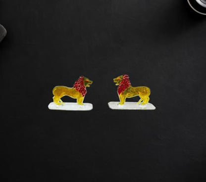 Image 1 of Default Title for the product Dista Silvers Pair Lion 14 Grams