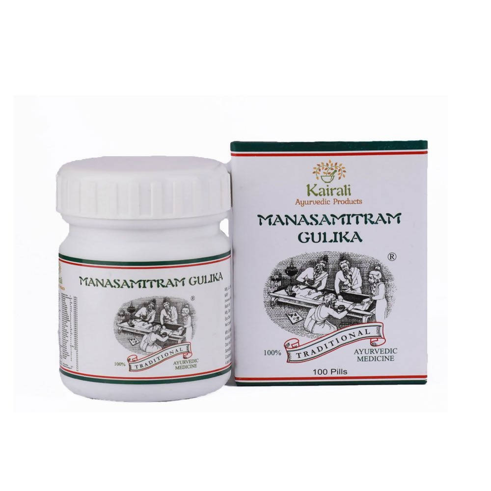 Image 1 of 100 Pills for the product Kairali Ayurvedic Manasamitram Gulika